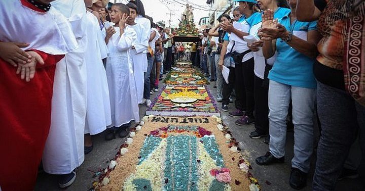 Araira-honra-a-la-Virgen-del-Carmen-con-Alfombra-de-Flores-3