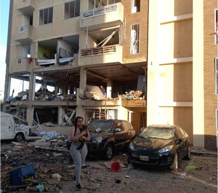 Una explosion por una fuga de gas en Puerto Ordaz 2