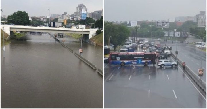 Autopista Francisco Fajardo de Caracas 28 9 2022 3 - Las lluvias dejaron vías colapsadas y muchos damnificados en todo el país