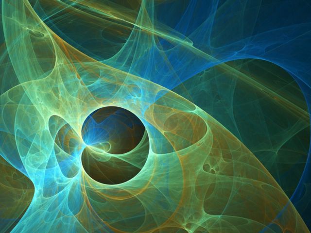 Ilustración relacionada con la mecánica cuántica