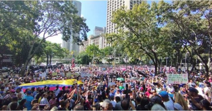 Protesta en Caracas 11 1 2023
