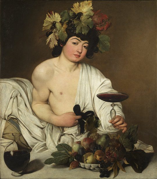 Baco por Caravaggio (1598) 1