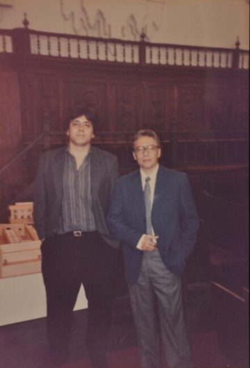 José Balza con Juan Carlos Méndez Guédez