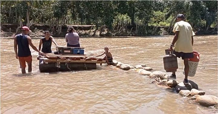 El río Manzanares en una balsa 1