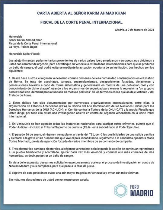 Carta del Foro de Madrid