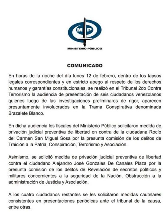 Fiscalía caso Roció San Miguel 13 2 2024