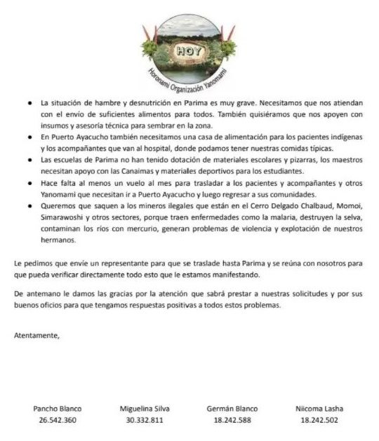 Yanomamis organización Horonami 1