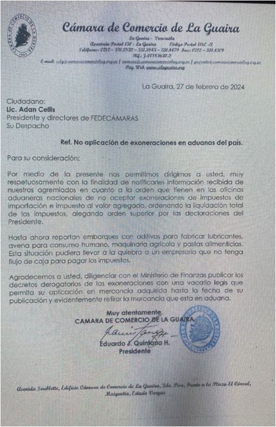 Cámara de comercio febrero 2024