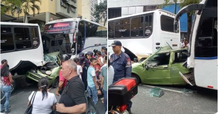 Carro aplastado Caracas Carro aplastado Caracas
