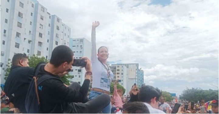 María Corina Machado en Sucre en Lara