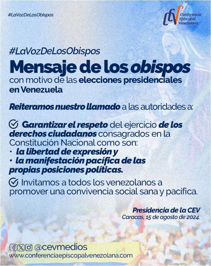 Comunicado de la CEV 15 8 2024