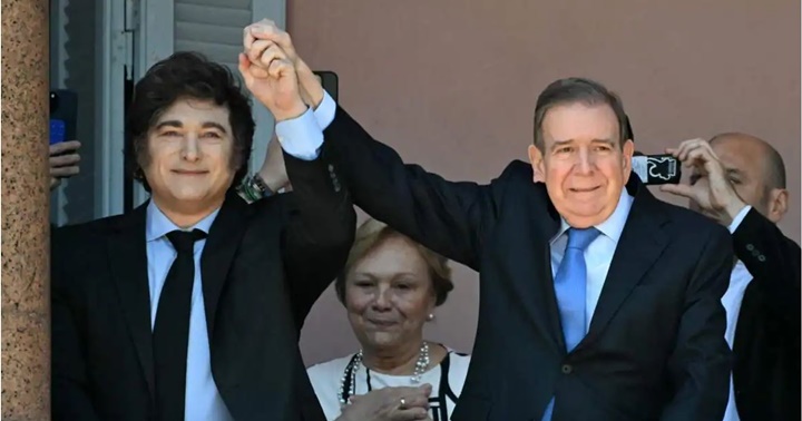 Javier Milei y Edmundo González