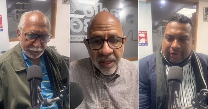 Edgar Machado, Mario Villegas y Luis Honore