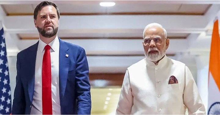 J. D. Vance y Narendra Modi