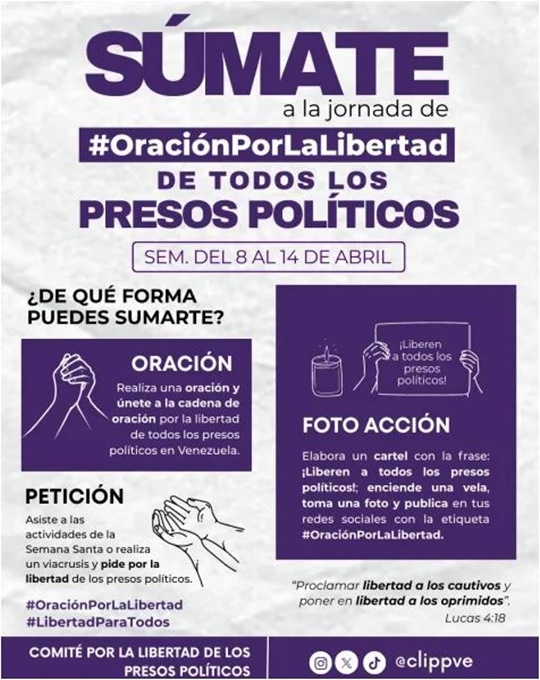 Oración presos políticos