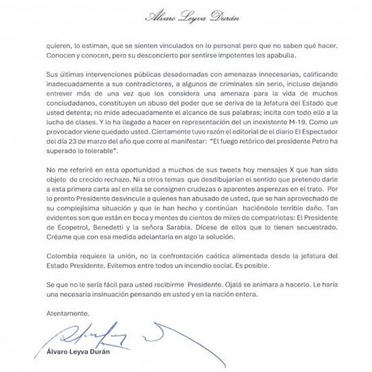 Álvaro Leyva carta 1