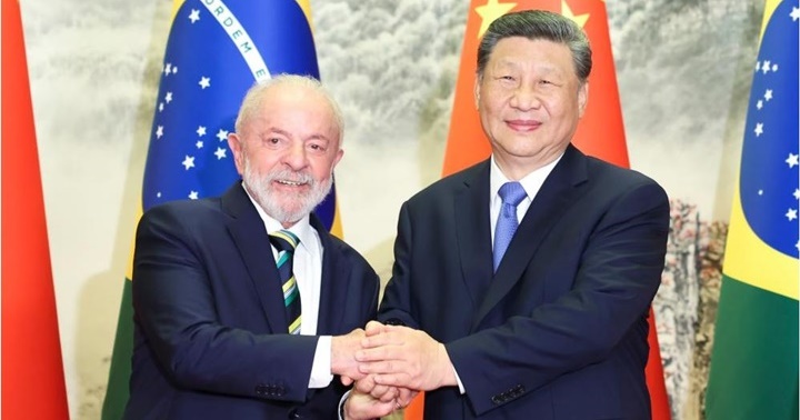 Xi Jinping y Lula da Silva