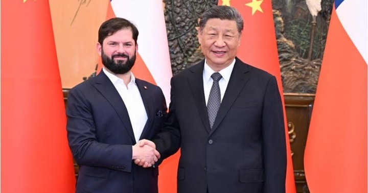 Xi Jinping y Gabriel Boric, Gustavo Petro