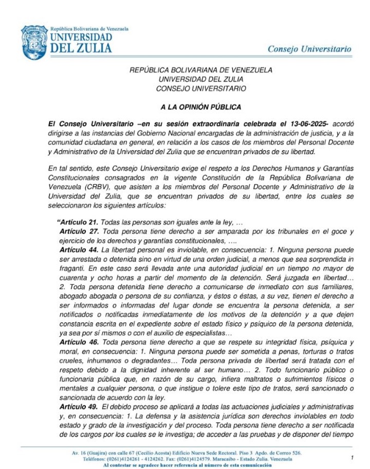 Comunicado LUZ 13 6 2025