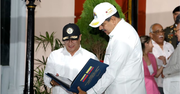 Gustavo Petro y Nicolás Maduro