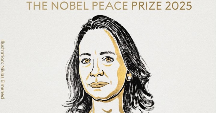 La venezolana María Corina Machado ganó el premio Nobel de la Paz 2025