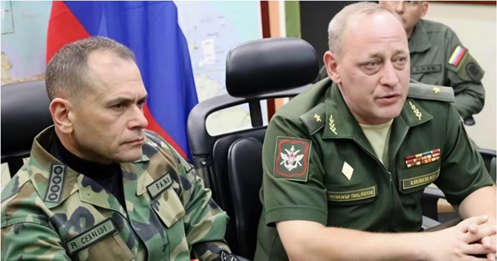 Remigio Ceballos con rusos