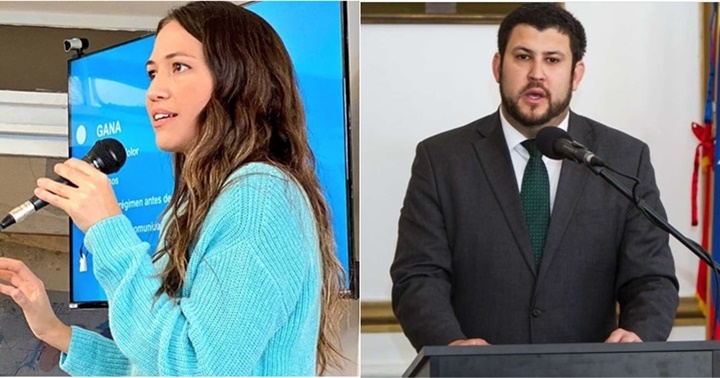 Claudia Macero&nbsp;y&nbsp;David Smolansky