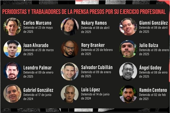 sntp 19 periodistas y trabajadores de la prensa siguen presos