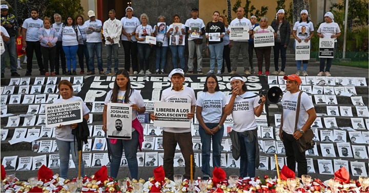 Familiares de presos políticos Navidad 2025