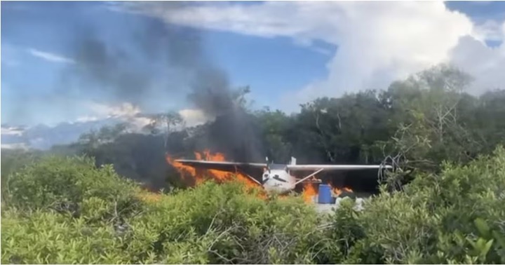 Narcoavioeta destruida Venezuela