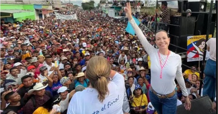 María Corina Machado volvió a levantar a Venezuela, dijo Omar González Moreno María Corina Machado volvió a levantar a Venezuela, dijo Omar González Moreno
